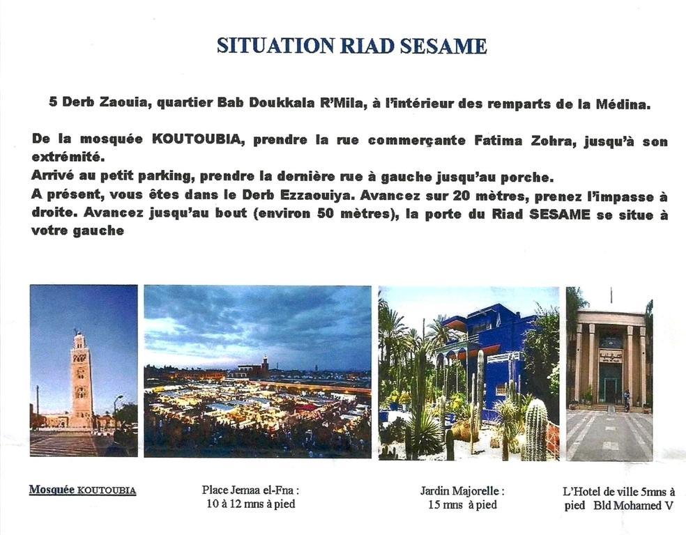 Riad Sesame Marakéš Exteriér fotografie